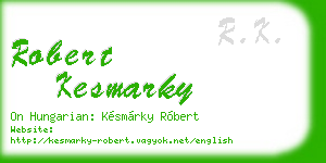 robert kesmarky business card